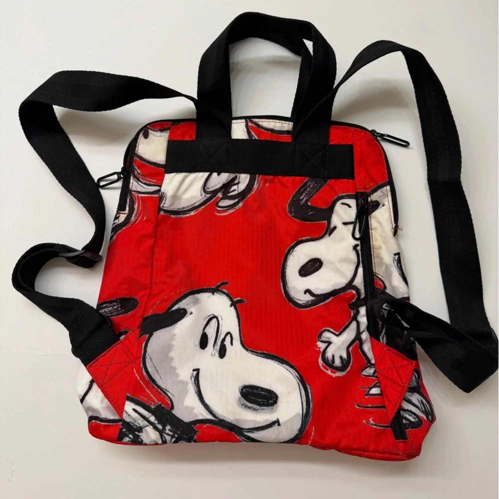 Lesportsac Peanuts Bag pack Snoopy, Red - Picture 7 of 7